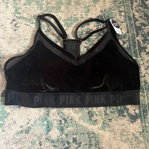 Pink sports bra